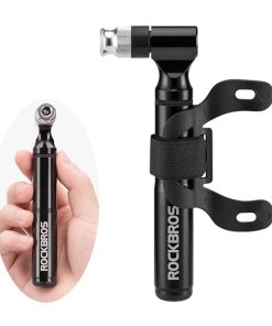 ROCKBROS Mini 130PSI Bicycle Pump Aluminum Alloy Wear-resistant Portable Drop-proof Bike Inflator
