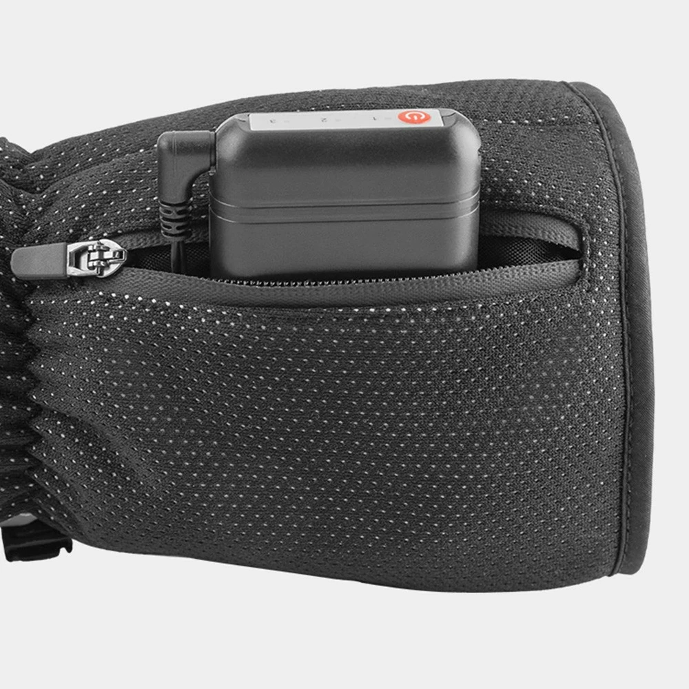 ROCKBROS Bicycles Bikes Motorcycle Gloves Waterproof Heated Thermal Heated Gloves Touch Screen Battery Powered Three Gears Adjustment Anti-Slip Cycling Skiing Climbing Gloves Winter Heating Gloves - XL 6 ROCKBROS Bicycles Bikes Motorcycle Gloves Waterproof Heated Thermal Heated Gloves Touch Screen Battery Powered Three Gears Adjustment Anti-Slip Cycling Skiing Climbing Gloves Winter Heating Gloves - XL - Image 4