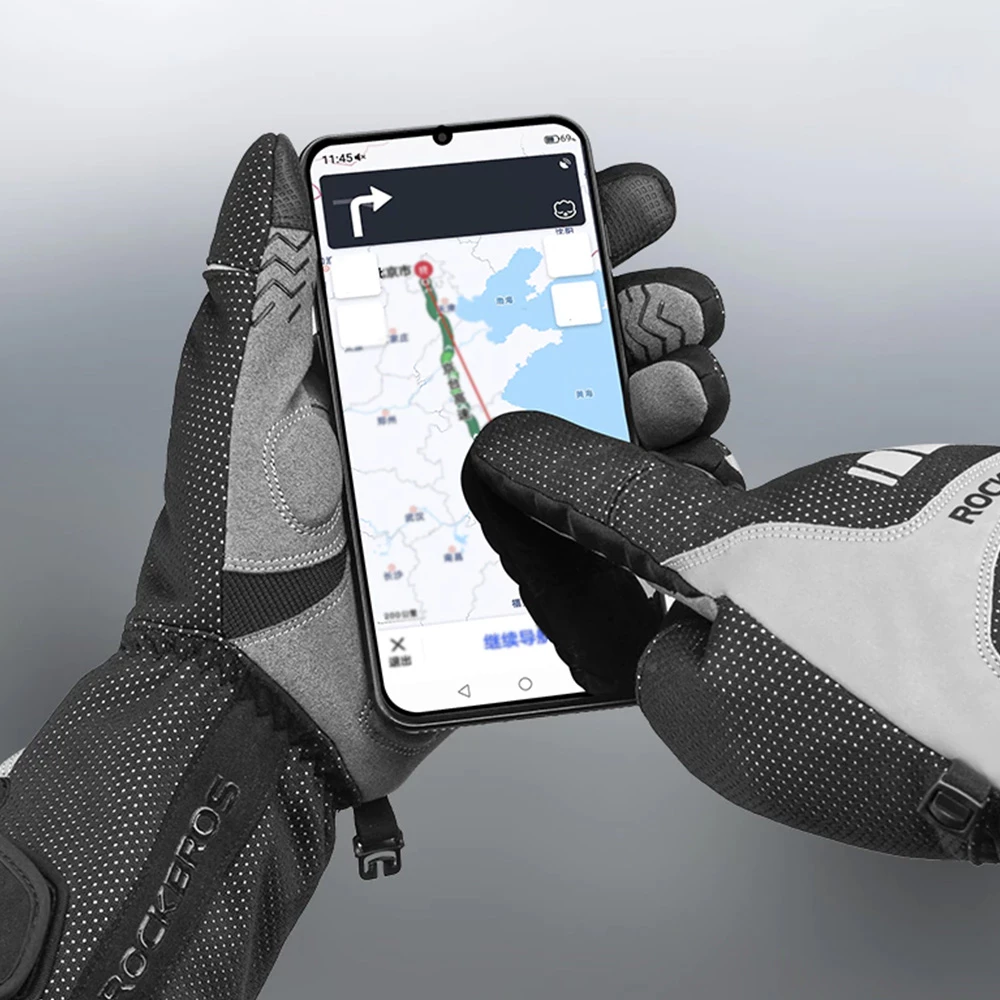 ROCKBROS Bicycles Bikes Motorcycle Gloves Waterproof Heated Thermal Heated Gloves Touch Screen Battery Powered Three Gears Adjustment Anti-Slip Cycling Skiing Climbing Gloves Winter Heating Gloves - XL 7 ROCKBROS Bicycles Bikes Motorcycle Gloves Waterproof Heated Thermal Heated Gloves Touch Screen Battery Powered Three Gears Adjustment Anti-Slip Cycling Skiing Climbing Gloves Winter Heating Gloves - XL - Image 5