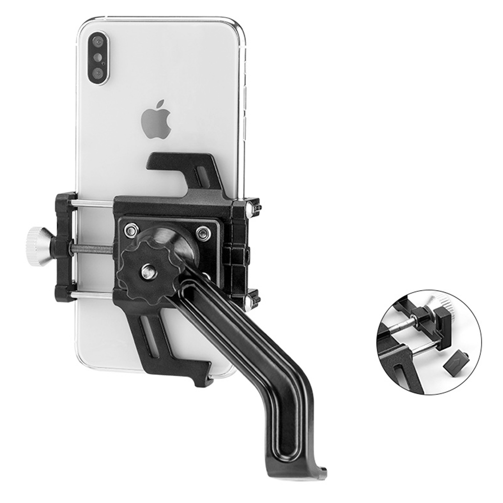 ROCKBROS Phone Holder for Motorcycle Electric Bike Alloy Bracket Five Claws - Rearview Mirror Version ROCKBROS Phone Holder For Motorcycle Electric Bike Alloy Bracket Five Claws - Rearview Mirror Version -rockbros-shop ROCKBROS Phone Holder for Motorcycle Electric Bike Rearview Mirror 517336 2