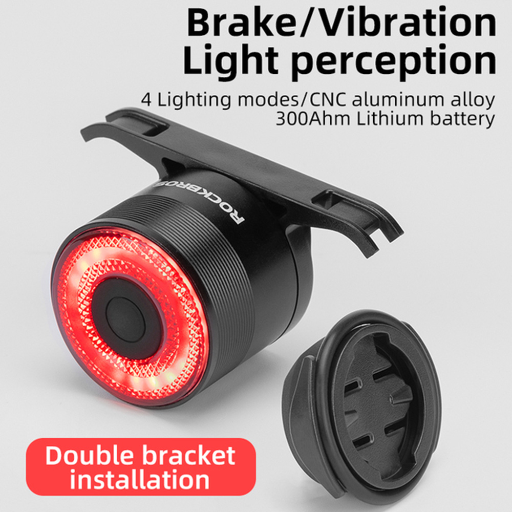 ROCKBROS Q3 Bike Taillight Smart Sensing Brake Rear Light USB Charging for Night Cycling Colorful Bicycle Light ROCKBROS Q3 Bike Taillight Smart Sensing Brake Rear Light USB Charging For Night Cycling Colorful Bicycle Light -rockbros-shop ROCKBROS Q3 Bike Taillight Smart Sensing Brake Rear Light 517332 1