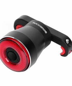 ROCKBROS Q5 Bike Light Smart Sensor LED Light IPX6 Waterproof 4 Flash Modes Taillight - Saddle Bracket