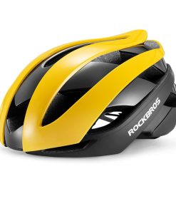 ROCKBROS RB-01 Cycling Helmet Ultralight Road Bike Helmet MTB Scooter Helmet Caps - Yellow M