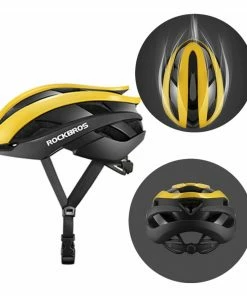 ROCKBROS RB-01 Cycling Helmet Ultralight Road Bike Helmet MTB Scooter Helmet Caps - Yellow M -rockbros-shop ROCKBROS RB 01 Cycling Helmet Yellow M 518660 1
