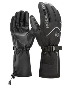 ROCKBROS S278 Heating Gloves For Cycling, Touchscreen Motorcycle Bicycle Breathable Waterproof Gloves - XL