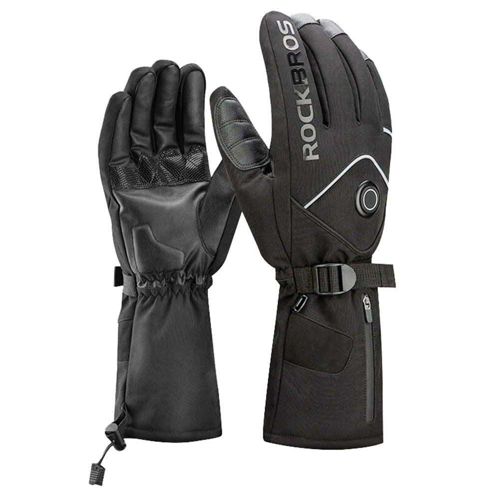 ROCKBROS S278 Heating Gloves for Cycling, Touchscreen Motorcycle Bicycle Breathable Waterproof Gloves - XL ROCKBROS S278 Heating Gloves For Cycling, Touchscreen Motorcycle Bicycle Breathable Waterproof Gloves - XL -rockbros-shop ROCKBROS S278 Heating Gloves for Cycling XL 518536 0