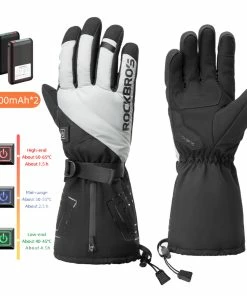 ROCKBROS S304 Heating Gloves For Cycling, Touchscreen Motorcycle Bicycle Gloves Breathable Waterproof - XL 8 ROCKBROS S304 Heating Gloves For Cycling, Touchscreen Motorcycle Bicycle Gloves Breathable Waterproof - XL -rockbros-shop ROCKBROS S304 Heating Floves for Cycling XL 518533 1