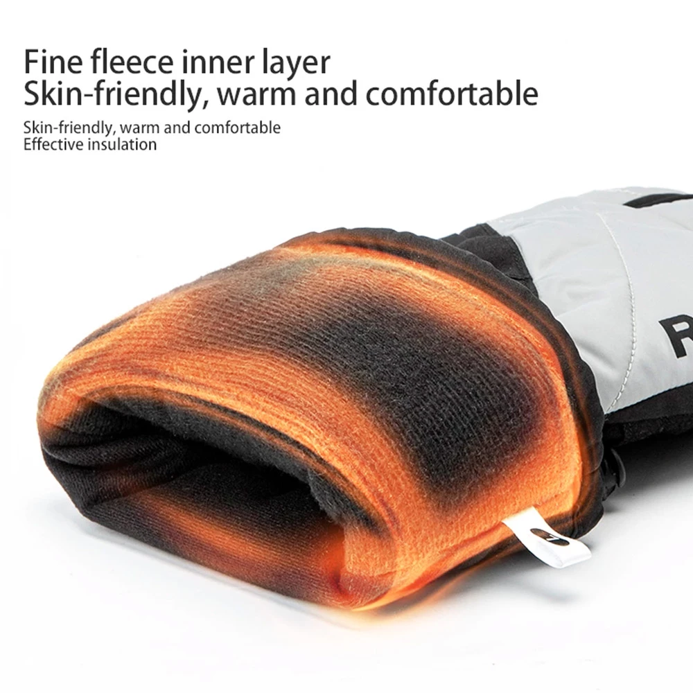 ROCKBROS S304 Heating Gloves For Cycling, Touchscreen Motorcycle Bicycle Gloves Breathable Waterproof - XL 6 ROCKBROS S304 Heating Gloves For Cycling, Touchscreen Motorcycle Bicycle Gloves Breathable Waterproof - XL - Image 4