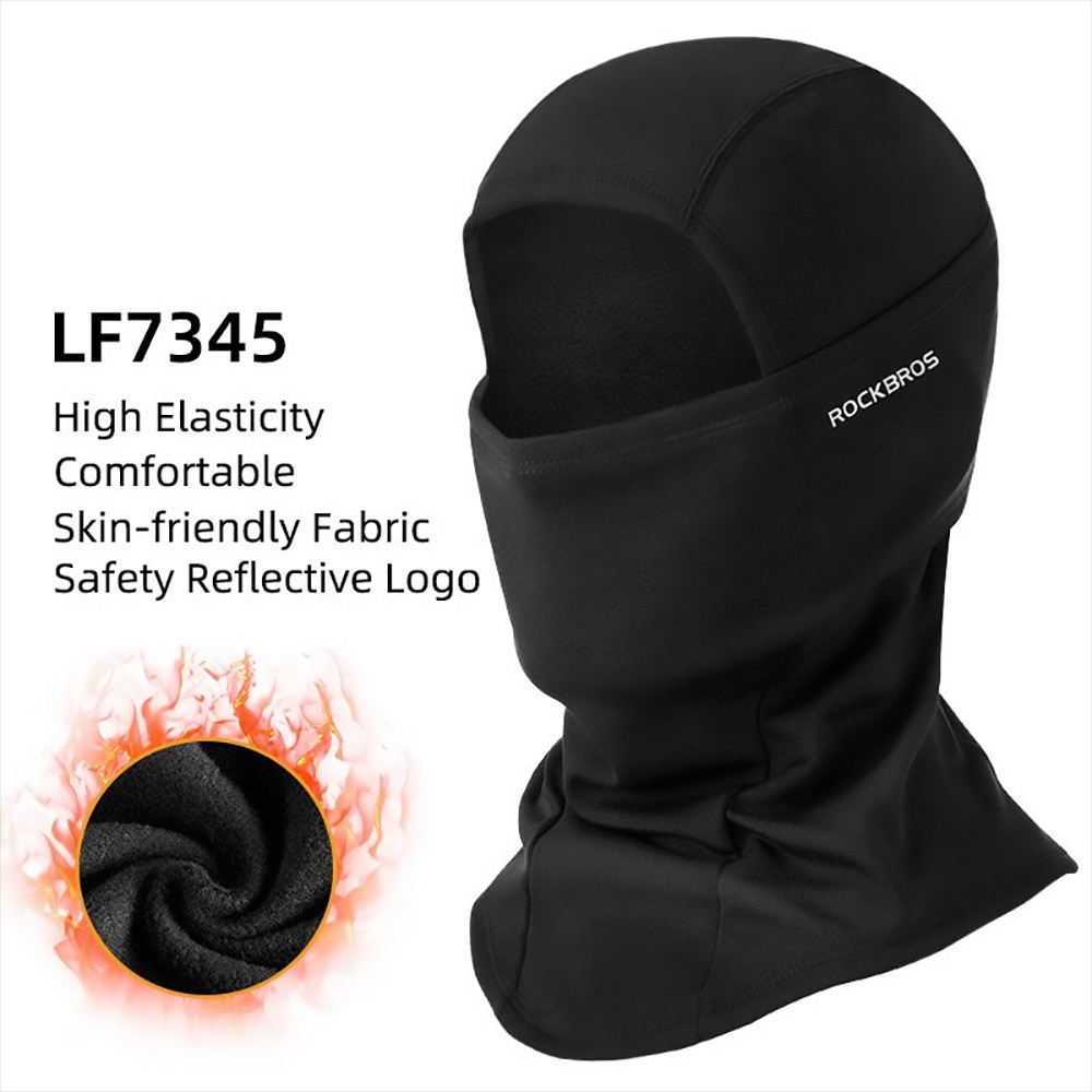 ROCKBROS Snowboard Face Mask Windproof Warm Outdoor Thermal Fleece Ski Mask Breathable Unisex for Camping, Skiing - Black ROCKBROS Snowboard Face Mask Windproof Warm Outdoor Thermal Fleece Ski Mask Breathable Unisex For Camping, Skiing - Black -rockbros-shop ROCKBROS Snowboard Face Mask Windproof Balck 518170 1