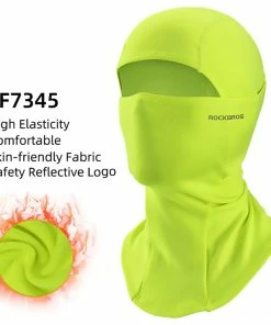 ROCKBROS Snowboard Face Mask Windproof Warm Outdoor Thermal Fleece Ski Mask Breathable Unisex For Camping, Skiing - Green 5 ROCKBROS Snowboard Face Mask Windproof Warm Outdoor Thermal Fleece Ski Mask Breathable Unisex For Camping, Skiing - Green -rockbros-shop ROCKBROS Snowboard Face Mask Windproof Green 518174 1