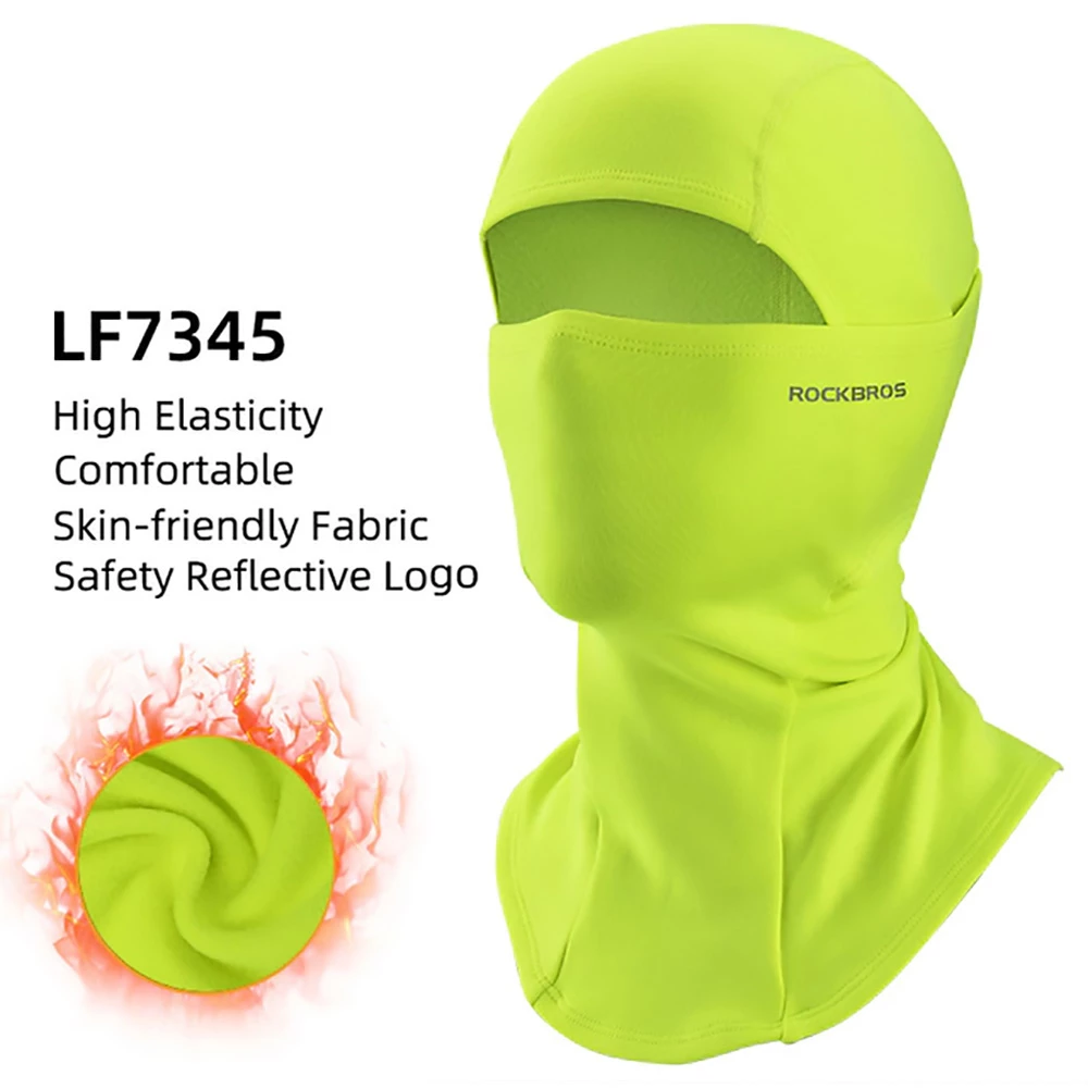 ROCKBROS Snowboard Face Mask Windproof Warm Outdoor Thermal Fleece Ski Mask Breathable Unisex For Camping, Skiing - Green 4 ROCKBROS Snowboard Face Mask Windproof Warm Outdoor Thermal Fleece Ski Mask Breathable Unisex For Camping, Skiing - Green - Image 2