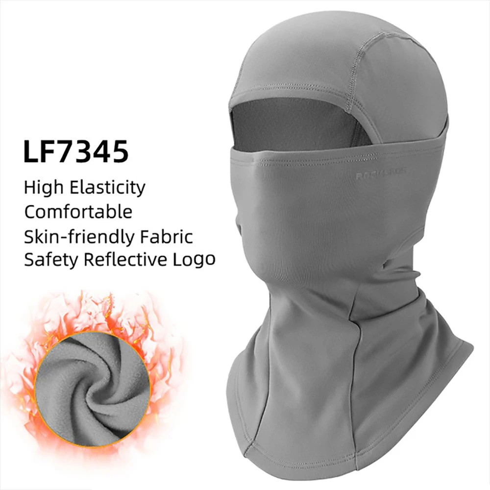 ROCKBROS Snowboard Face Mask Windproof Warm Outdoor Thermal Fleece Ski Mask Breathable Unisex For Camping, Skiing - Light Grey 4 ROCKBROS Snowboard Face Mask Windproof Warm Outdoor Thermal Fleece Ski Mask Breathable Unisex For Camping, Skiing - Light Grey - Image 2