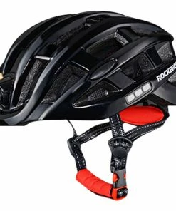 ROCKBROS ZN1001 Light Cycling Helmet Bike Ultralight Helmet Integrally-molded Mountain Road Helmet Unisex 57-62cm - Black