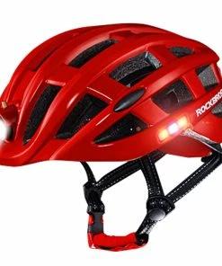 ROCKBROS ZN1001 Light Cycling Helmet Bike Ultralight Helmet Integrally-molded Mountain Road Helmet Unisex 57-62cm - Red