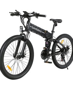 SAMEBIKE LO26-II Foldable Mountain Electric Bike 750W Motor 48V 10Ah Battery 60-80 Km Range 35km/h Max Speed - Black -rockbros-shop SAMEBIKE LO26 II Foldable Mountain Electric Bike Black 516984 3