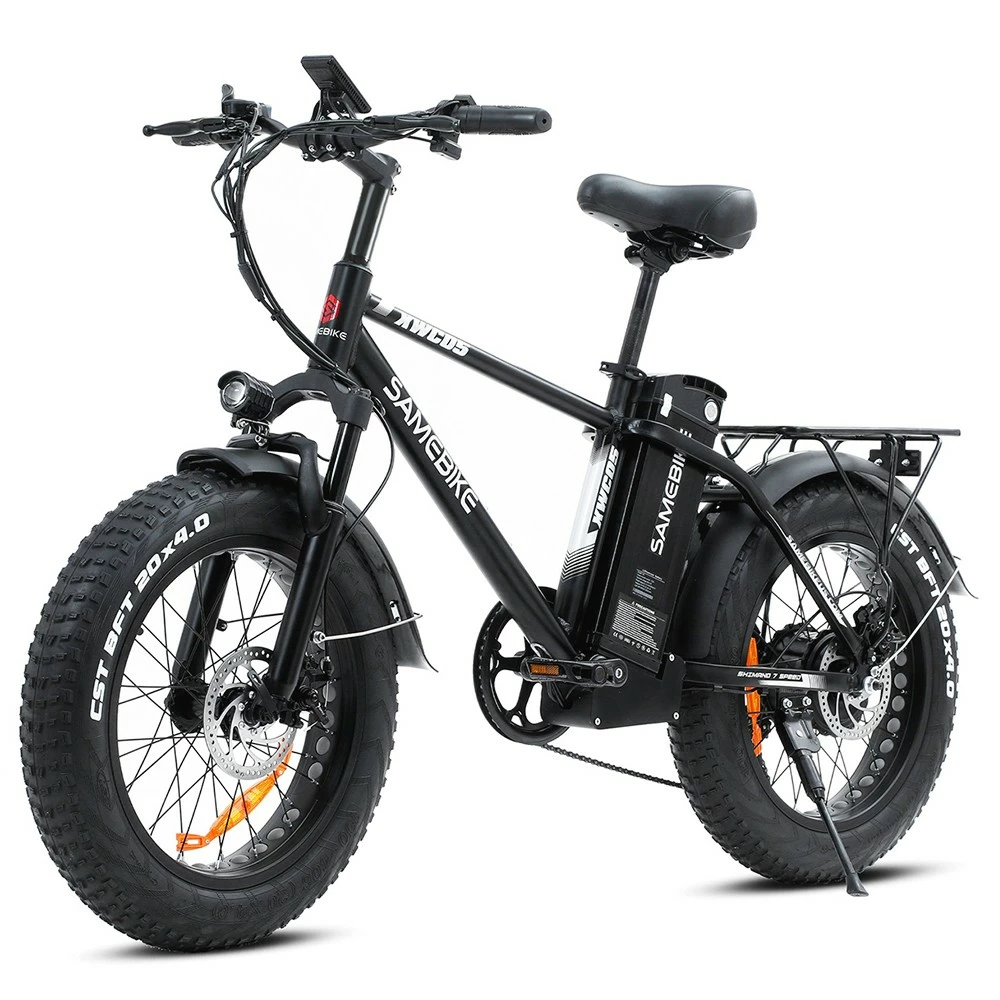 SAMEBIKE XWC05 Electric Mountain Bike 20*4.0 Inch Fat Tire 750W Brushless Geared Motor 35Km/h Max Speed 48V 13Ah Battery 80KM Range Shimano 7-Speed Double Disc Brake - Silver 5 SAMEBIKE XWC05 Electric Mountain Bike 20*4.0 Inch Fat Tire 750W Brushless Geared Motor 35Km/h Max Speed 48V 13Ah Battery 80KM Range Shimano 7-Speed Double Disc Brake - Silver - Image 3