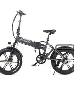 SAMEBIKE XWLX09 20 Inches Fat Tire Electric Bike 500W Motor 25-35km/h Max Speed 80-90km Max Mileage - Black -rockbros-shop SAMEBIKE XWLX09 Electric Bike 500046 2