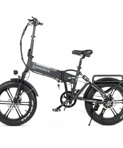 SAMEBIKE XWLX09 20 Inches Fat Tire Electric Bike 500W Motor 25-35km/h Max Speed 80-90km Max Mileage - Black -rockbros-shop SAMEBIKE XWLX09 Electric Bike 500046 2
