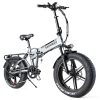 SAMEBIKE XWLX09 20 Inches Fat Tire EBike 500W All Terrain EBike 25-35km/h Max Speed 80-90km Max Mileage - Silver -rockbros-shop SAMEBIKE XWLX09 Electric Bike 500047 0