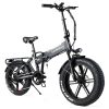 SAMEBIKE XWLX09 20 Inches Fat Tire Electric Bike 500W Motor 25-35km/h Max Speed 80-90km Max Mileage Black -rockbros-shop SAMEBIKE XWLX09 Electric Bike 516997 0