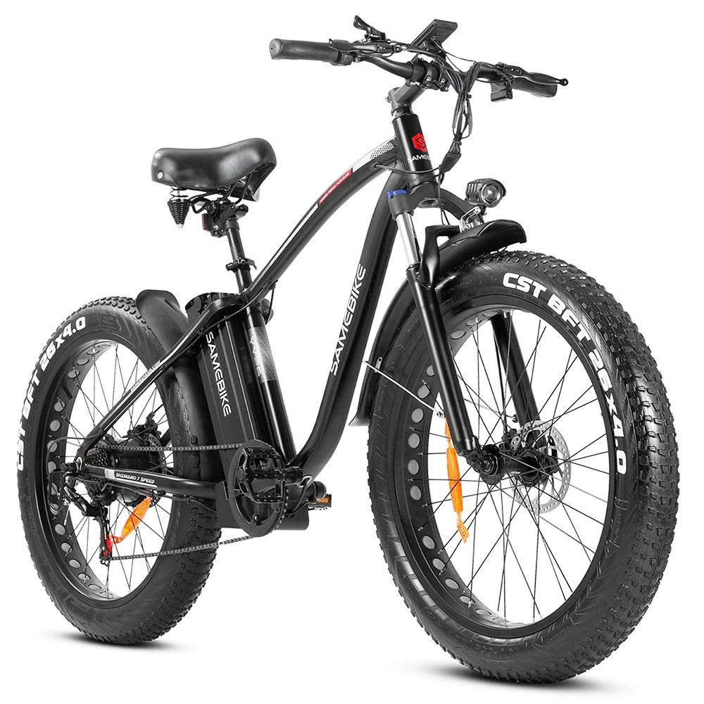SAMEBIKE YY26 Electric Mountain Bike 26*4.0 Inch Fat Tire 750W Brushless Geared Motor 35Km/h Max Speed 48V 15Ah Battery Shimano 7-Speed 150KG Payload 120KM Range Double Disc Brake 4 SAMEBIKE YY26 Electric Mountain Bike 26*4.0 Inch Fat Tire 750W Brushless Geared Motor 35Km/h Max Speed 48V 15Ah Battery Shimano 7-Speed 150KG Payload 120KM Range Double Disc Brake - Image 2
