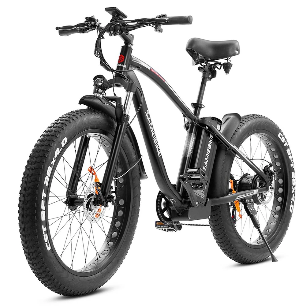 SAMEBIKE YY26 Electric Mountain Bike 26*4.0 Inch Fat Tire 750W Brushless Geared Motor 35Km/h Max Speed 48V 15Ah Battery Shimano 7-Speed 150KG Payload 120KM Range Double Disc Brake 5 SAMEBIKE YY26 Electric Mountain Bike 26*4.0 Inch Fat Tire 750W Brushless Geared Motor 35Km/h Max Speed 48V 15Ah Battery Shimano 7-Speed 150KG Payload 120KM Range Double Disc Brake - Image 3