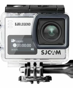 SJCAM SJ6 Legend Sports & Action Camera 4K/24FPS Waterproof, WiFi Remote Control 2.0'' LCD Touch Screen - Grey