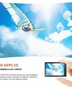 SJCAM SJ8Pro Sports & Action Camera 4K/60FPS Waterproof, WiFi Remote Control Sports DV FPV Camera - Black -rockbros-shop SJCAM SJ8Pro Sports Action Camera 4K 60FPS Waterproof Black 501148 5