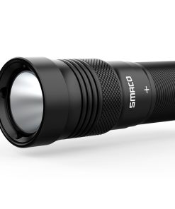 SMACO LED Flashlight IPX8 Waterproof For Diving Outdoor Activities - Black -rockbros-shop SMACO LED Flashlight IPX8 Waterproof for Diving Black 500456 2