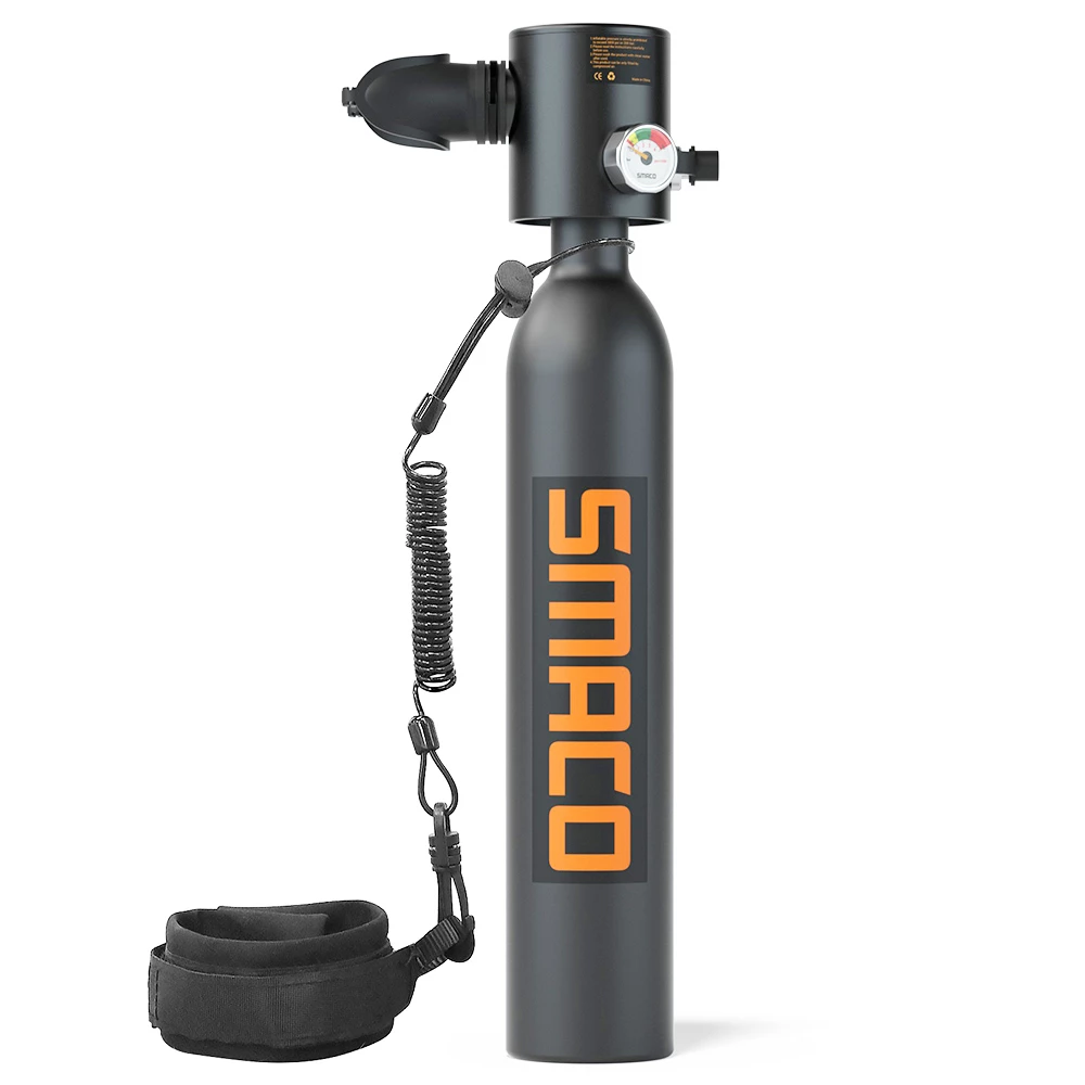 SMACO S300-B3 0.5L Mini Scuba Diving Tank 5-7 Minutes Using Time With Hand Pump - Black 4 SMACO S300-B3 0.5L Mini Scuba Diving Tank 5-7 Minutes Using Time With Hand Pump - Black - Image 2
