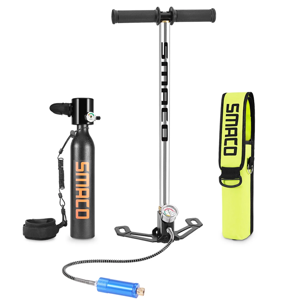 SMACO S300-B3 0.5L Mini Scuba Diving Tank 5-7 Minutes Using Time With Hand Pump - Black 3 SMACO S300-B3 0.5L Mini Scuba Diving Tank 5-7 Minutes Using Time With Hand Pump - Black