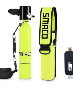 SMACO S300-A7 0.5L Mini Scuba Diving Tank 5-7 Minutes Using Time With Refill Adapter - Green