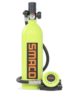 SMACO S400 Plus 1L Mini Scuba Diving Tank For 15-20 Minutes Using Time Lightweight And Portable Diving Set - Green