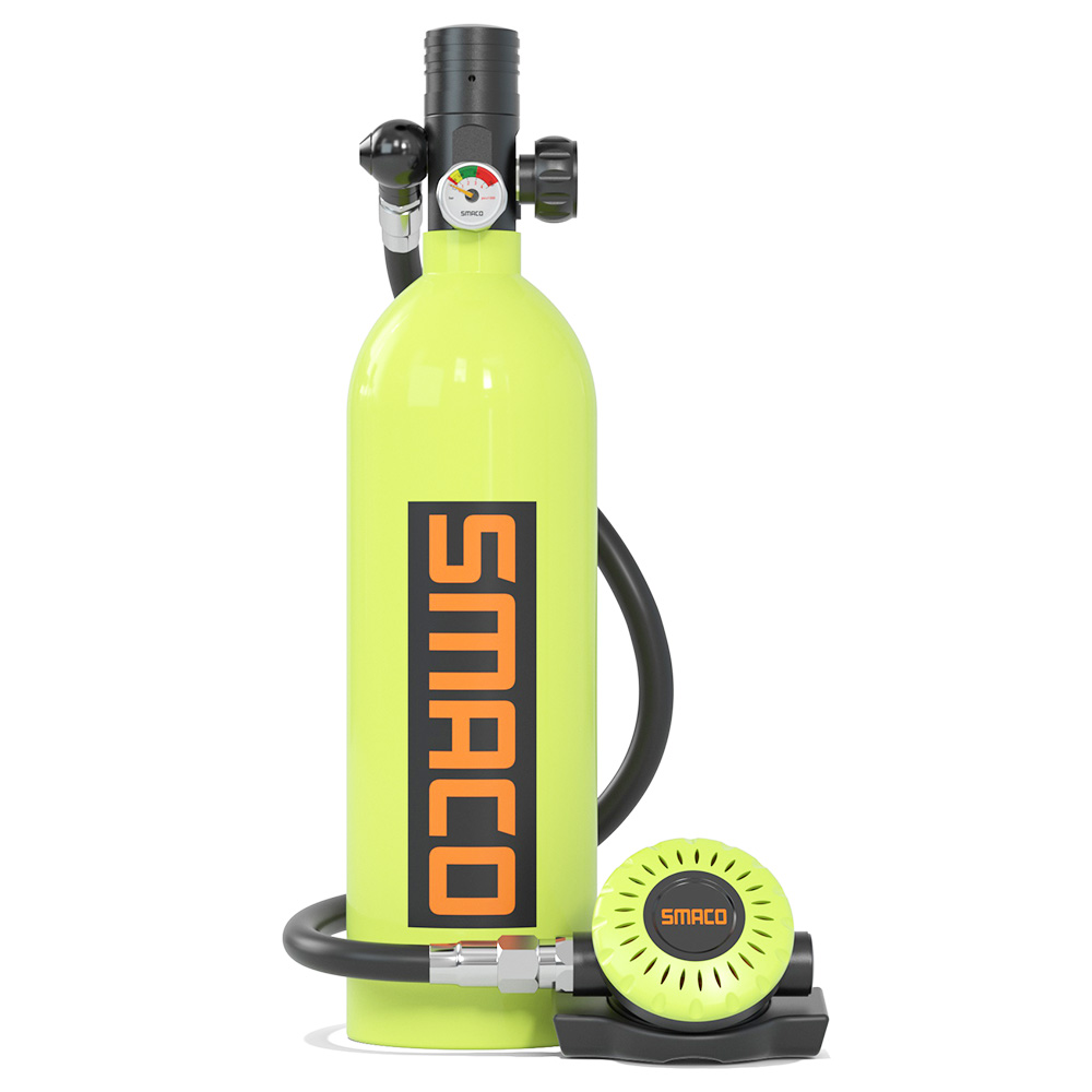 SMACO S400 Plus 1L Mini Scuba Diving Tank for 15-20 Minutes Using Time Lightweight and Portable Diving Set - Green SMACO S400 Plus 1L Mini Scuba Diving Tank For 15-20 Minutes Using Time Lightweight And Portable Diving Set - Green -rockbros-shop SMACO S400 Plus 1L Mini Scuba Diving Tank for 15 20 Minutes Green 500452 0