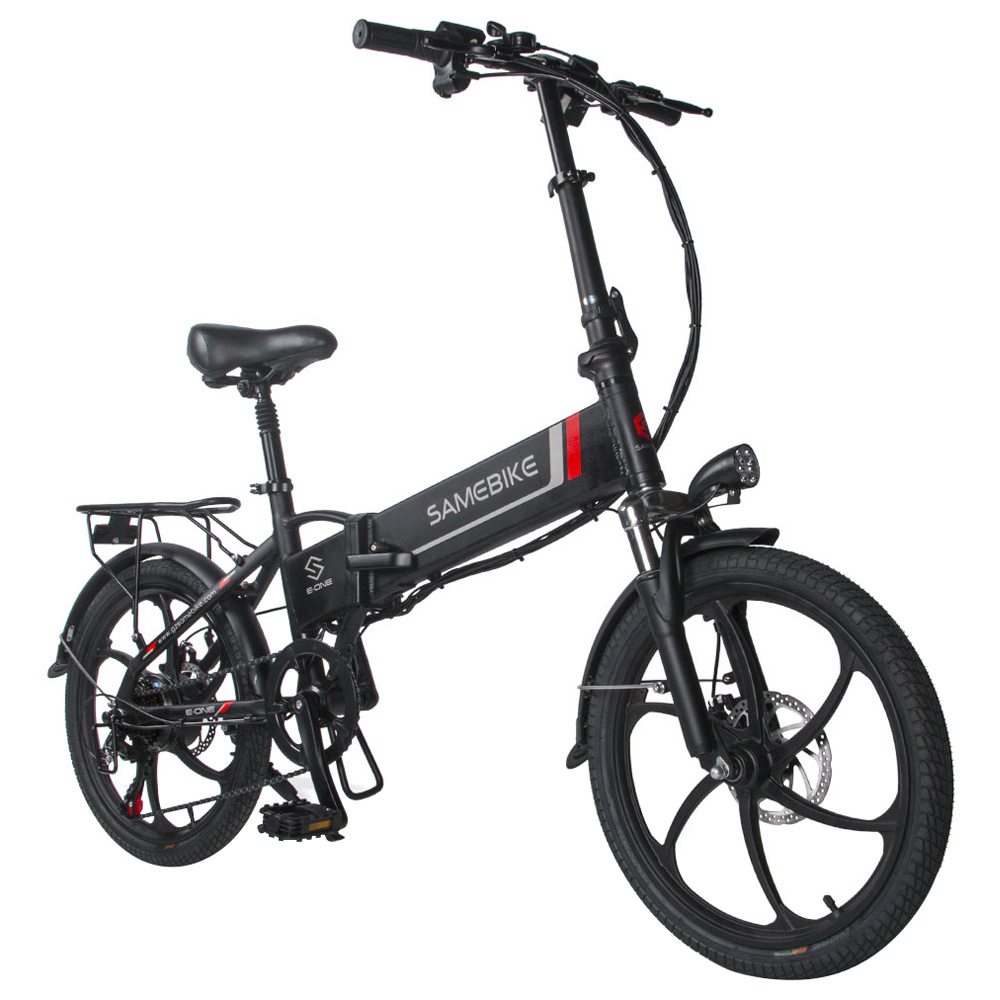 Samebike 20LVXD30 Portable Folding Smart Electric Moped Bike 350W Motor 35km/h Max Speed 20 Inch Tire - Black Samebike 20LVXD30 Portable Folding Smart Electric Moped Bike 350W Motor 35km/h Max Speed 20 Inch Tire - Black -rockbros-shop Samebike 20LVXD30 Folding Electric Moped Bike Black 519001 1
