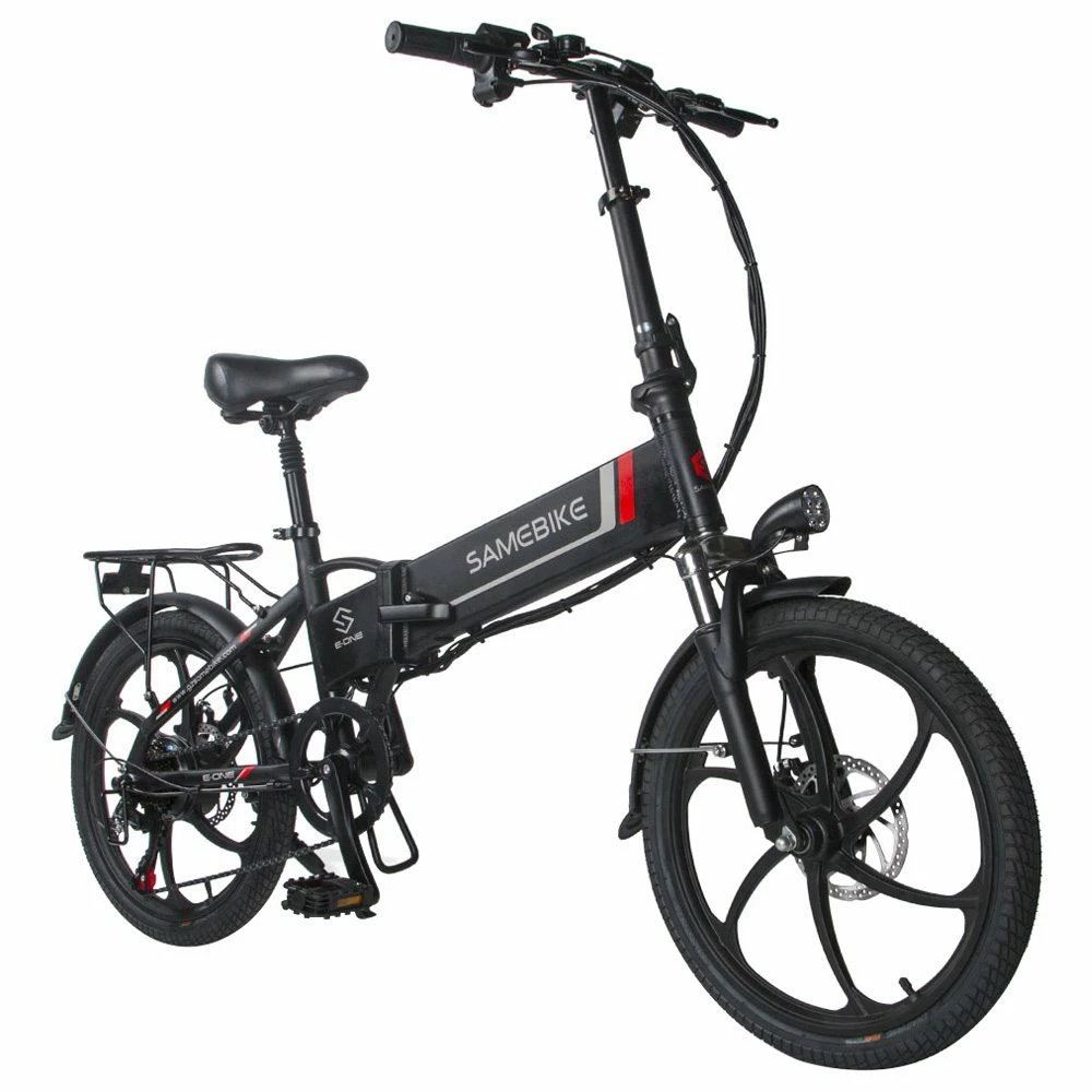 Samebike 20LVXD30 Portable Folding Smart Electric Moped Bike 350W Motor 35km/h Max Speed 20 Inch Tire - Black 4 Samebike 20LVXD30 Portable Folding Smart Electric Moped Bike 350W Motor 35km/h Max Speed 20 Inch Tire - Black - Image 2