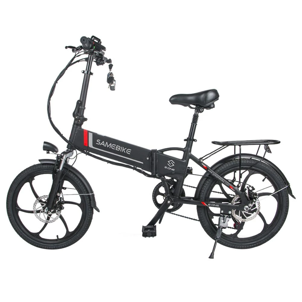 Samebike 20LVXD30 Portable Folding Smart Electric Moped Bike 350W Motor 35km/h Max Speed 20 Inch Tire - Black 6 Samebike 20LVXD30 Portable Folding Smart Electric Moped Bike 350W Motor 35km/h Max Speed 20 Inch Tire - Black - Image 4