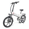 Samebike 20LVXD30 Portable Folding Smart Electric Moped Bike 350W Motor 35km/h Max Speed 20 Inch Tire - White -rockbros-shop Samebike 20LVXD30 Folding Electric Moped Bike White 519000 0