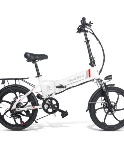 Samebike 20LVXD30 Portable Folding Smart Electric Moped Bike 350W Motor 35km/h Max Speed 20 Inch Tire - White -rockbros-shop Samebike 20LVXD30 Folding Electric Moped Bike White 519000 3
