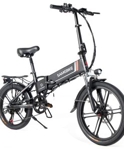 SAMEBIKE 20LVXD30-II Folding Electric Moped Bike 20'' Tire 48V 350W Motor 10Ah Battery 30km/h Max Speed - Black 5 SAMEBIKE 20LVXD30-II Folding Electric Moped Bike 20'' Tire 48V 350W Motor 10Ah Battery 30km/h Max Speed - Black -rockbros-shop Samebike 20LVXD30 II Folding Electric Moped Bike black 504831 3