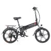 SAMEBIKE 20LVXD30-II Folding Electric Moped Bike 20'' Tire 48V 350W Motor 10Ah Battery 30km/h Max Speed - Black