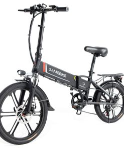 SAMEBIKE 20LVXD30-II Folding Electric Moped Bike 20'' Tire 48V 350W Motor 10Ah Battery 30km/h Max Speed - Black -rockbros-shop Samebike 20LVXD30 II Folding Electric Moped Bike black 504832 2