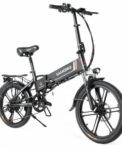SAMEBIKE 20LVXD30-II Folding Electric Moped Bike 20'' Tire 48V 350W Motor 10Ah Battery 30km/h Max Speed - Black -rockbros-shop Samebike 20LVXD30 II Folding Electric Moped Bike black 504832 3