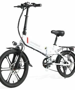 Samebike 20LVXD30-II Folding Electric Moped Bike 20'' Tire 48V 350W Motor 10Ah Battery 30km/h Max Speed - White 11 Samebike 20LVXD30-II Folding Electric Moped Bike 20'' Tire 48V 350W Motor 10Ah Battery 30km/h Max Speed - White -rockbros-shop Samebike 20LVXD30 II Folding Electric Moped Bike white 513295 3