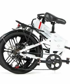 Samebike 20LVXD30-II Folding Electric Moped Bike 20'' Tire 48V 350W Motor 10Ah Battery 30km/h Max Speed - White 12 Samebike 20LVXD30-II Folding Electric Moped Bike 20'' Tire 48V 350W Motor 10Ah Battery 30km/h Max Speed - White -rockbros-shop Samebike 20LVXD30 II Folding Electric Moped Bike white 513295 4
