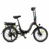 Samebike JG20 Smart Folding Electric Moped Bike 350W Motor 10Ah Battery 32km/h Max Speed 20 Inch Tire - Black -rockbros-shop Samebike JG20 Smart Folding Electric Bike 350W Motor Black 519002 0