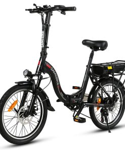 Samebike JG20 Smart Folding Electric Moped Bike 350W Motor 10Ah Battery 32km/h Max Speed 20 Inch Tire - Black -rockbros-shop Samebike JG20 Smart Folding Electric Bike 350W Motor Black 519002 2