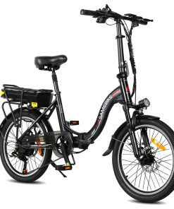 Samebike JG20 Smart Folding Electric Moped Bike 350W Motor 10Ah Battery 32km/h Max Speed 20 Inch Tire - Black -rockbros-shop Samebike JG20 Smart Folding Electric Bike 350W Motor Black 519002 3
