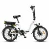 Samebike JG20 Smart Folding Electric Moped Bike 350W Motor 10Ah Battery 32km/h Max Speed 20 Inch Tire - White -rockbros-shop Samebike JG20 Smart Folding Electric Bike 350W Motor White 516276 0