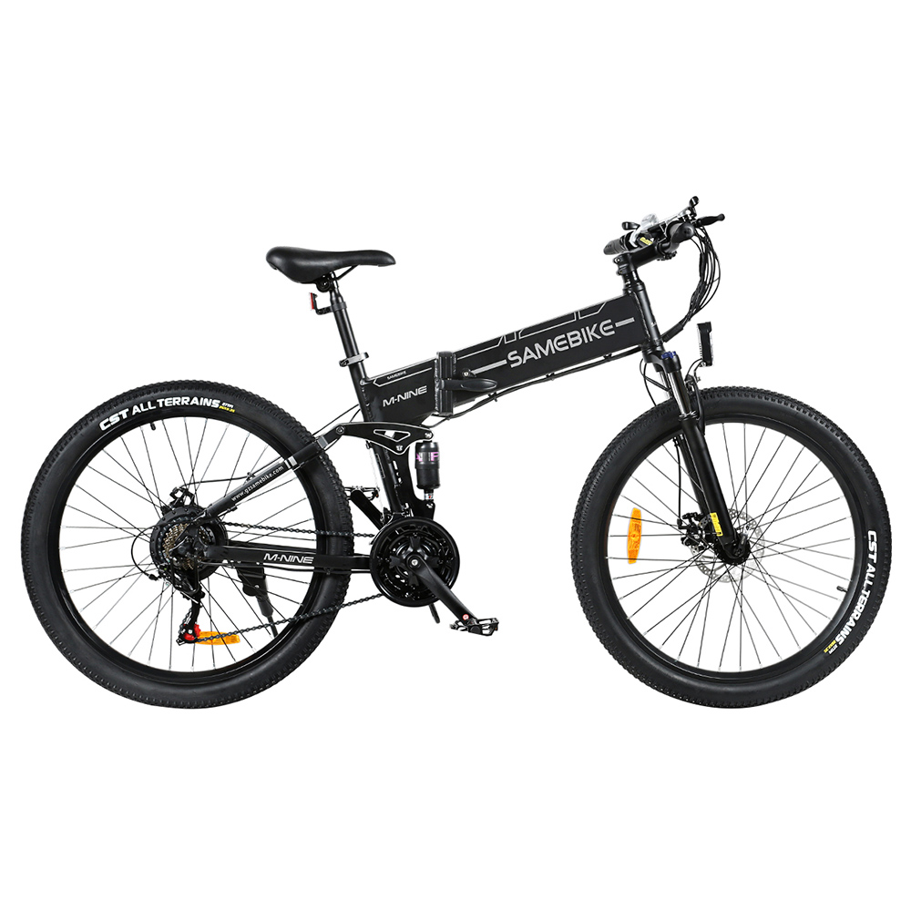 Samebike LO26-II Foldable Mountain Electric Bike 750W Motor 48V 10Ah Battery 60-80 km Range 35km/h Max Speed - Black Samebike LO26-II Foldable Mountain Electric Bike 750W Motor 48V 10Ah Battery 60-80 Km Range 35km/h Max Speed - Black -rockbros-shop Samebike LO26 II Foldable Mountain Electric Bike Black 519005 0